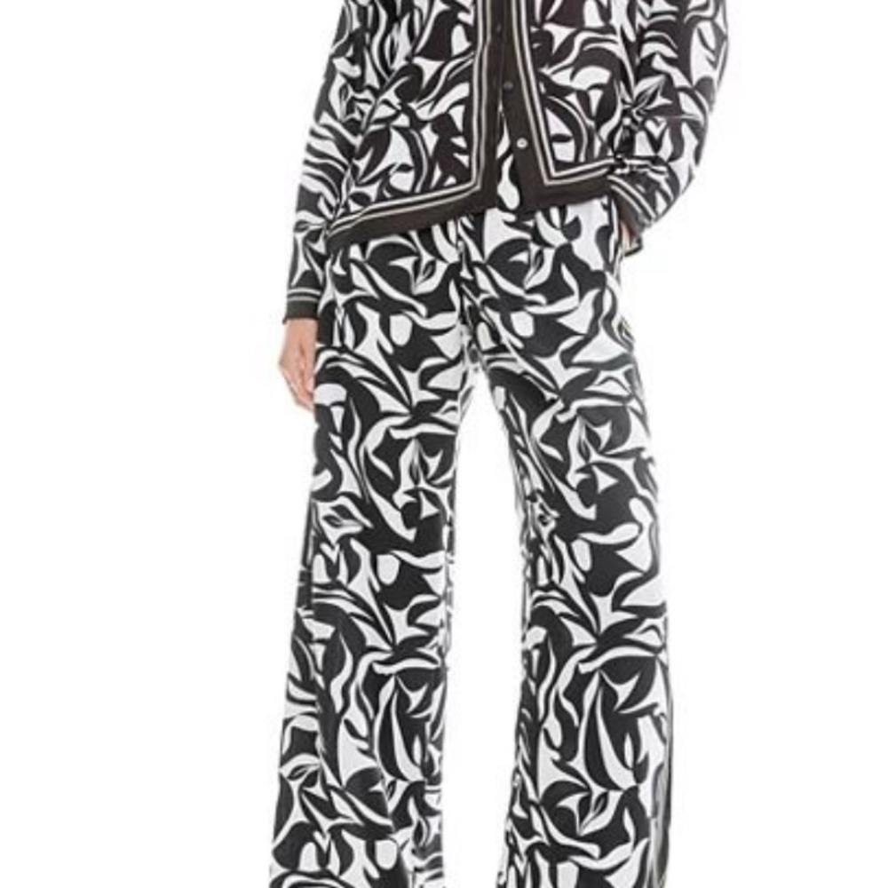 Black and White Patterned Women's Jumpsuit loft